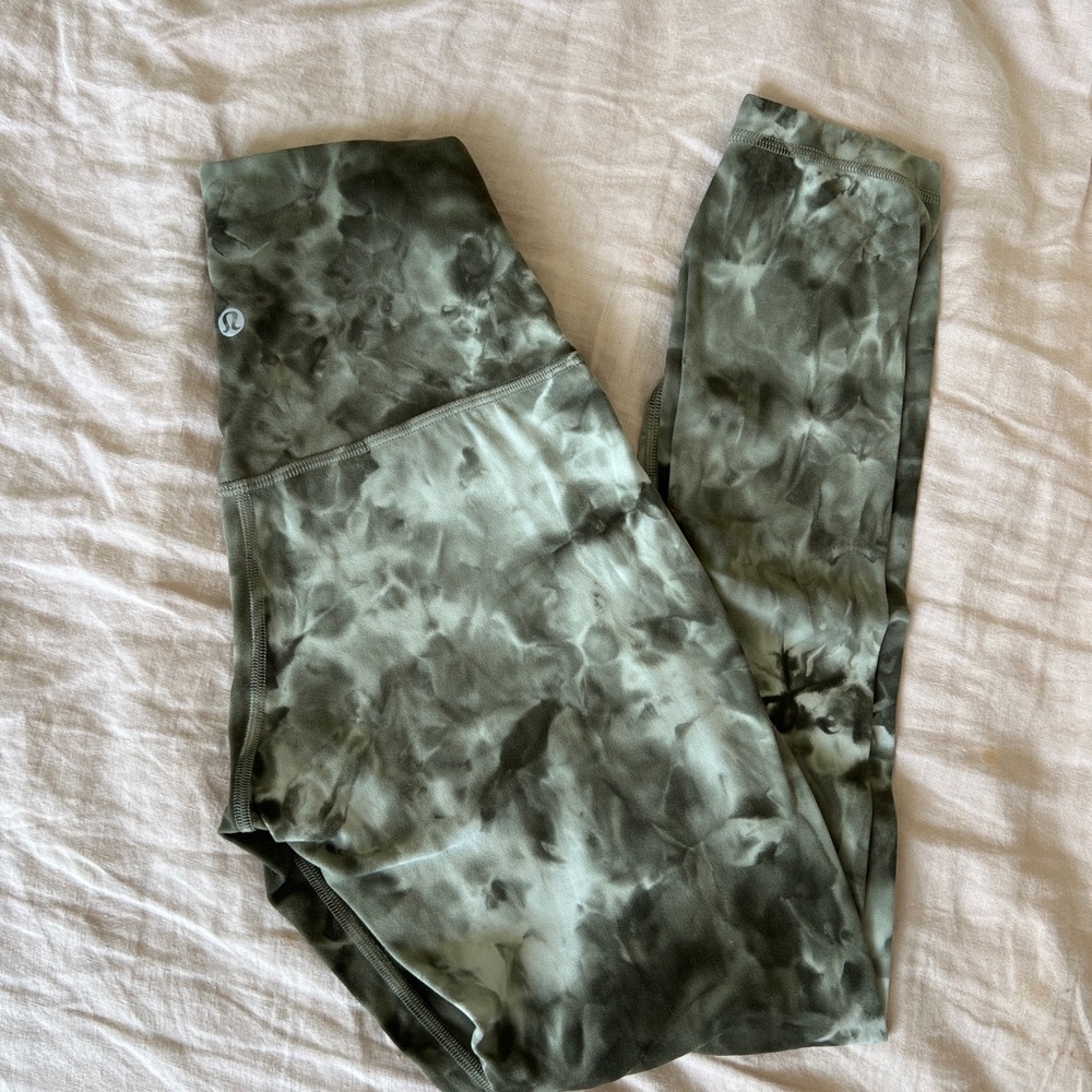 Lululemon Align Green Tie-Dye Leggings